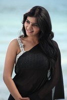 Samantha Black Saree Photos
